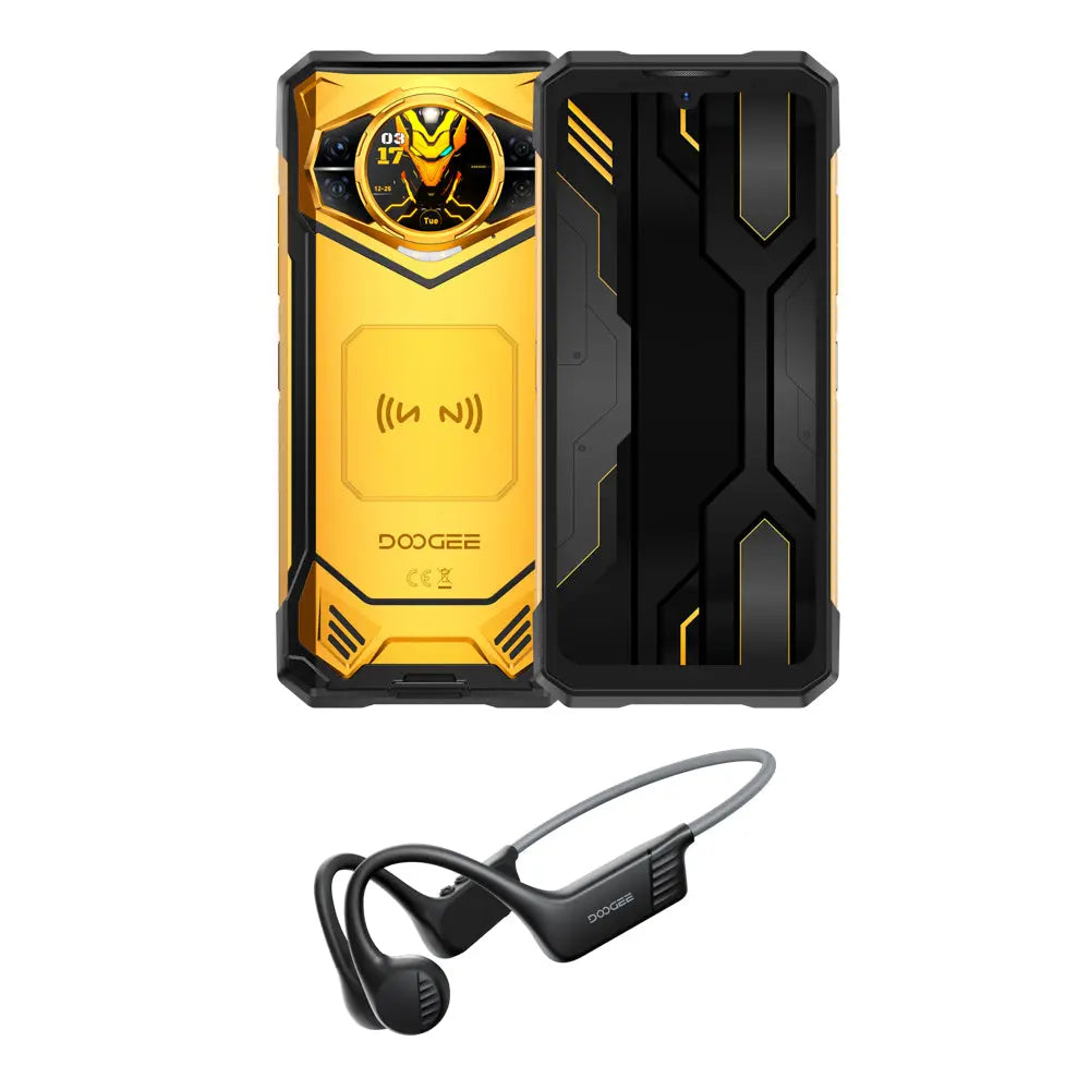 S200X 5G Rugged Phone with Headphones Android 16 1.32” Rear Display(12GB+ 512GB)